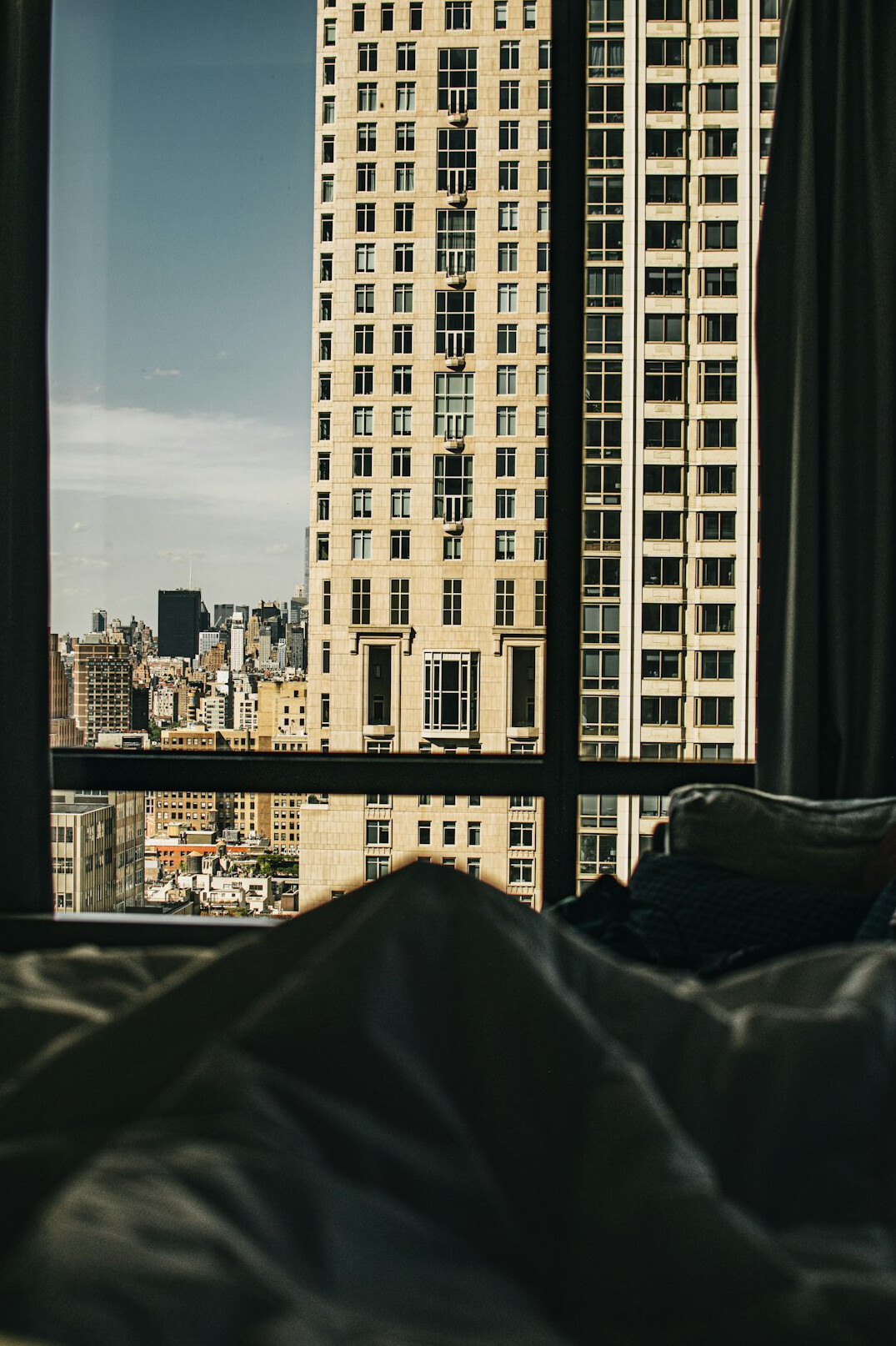 luxury bedroom with view