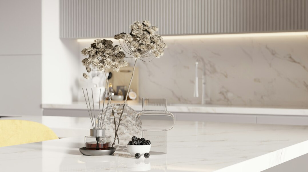 luxury marble kitchen countertop
